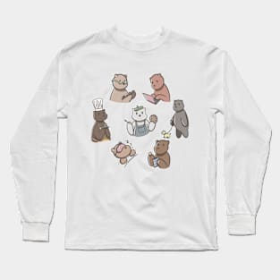 Bears doing things Long Sleeve T-Shirt